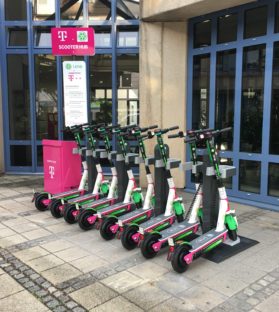 Swiftmile Scooter Parking and Charging station in Germany