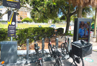Delivery Bike Charging Station In Miami Florida